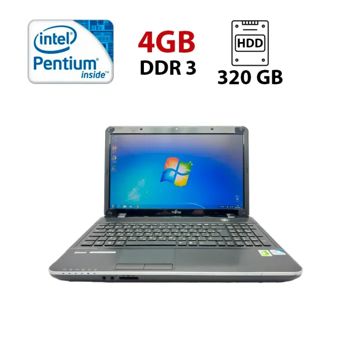 Ноутбук Fujitsu LifeBook AH531 / 15.6" (1366x768) TN / Intel Pentium B960 (2 ядра по 2.2 GHz) / 4 GB DDR3 / 320 GB HDD / Intel HD Graphics 2nd Generation / WebCam б/в - зображення 1