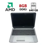 Ноутбук HP Compaq 15 / 15.6" (1366x768) TN / AMD A4-5000 (4 ядра по 1.5 GHz) / 8 GB DDR3 / 640 GB HDD / AMD Radeon HD 8330 Graphics / WebCam / HDMI б/в