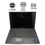 Ноутбук Acer Medion i5 / 17.3" (1600x900) TN / Intel Core i5-430M (2 (4) ядра по 2.26 - 2.53 GHz) / 6 GB DDR3 / 320 GB HDD / Intel HD Graphics / WebCam б/в