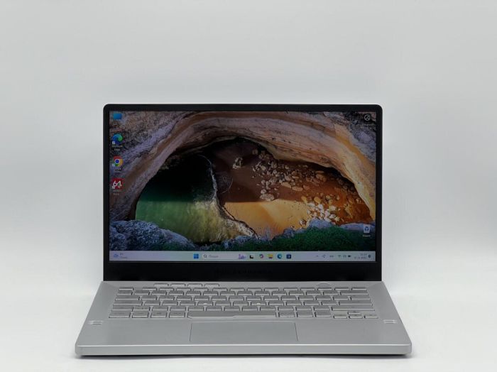 Ігровий ноутбук Б-класу Asus ROG Zephyrus G14 GA401QM / 14" (1920x1080) IPS / AMD Ryzen 9 5900HS (8 (16) ядер по 3,0 - 4,6 ГГц) / 24 ГБ DDR4 / 960 ГБ SSD / nVidia GeForce RTX 3060, 6 ГБ GDDR6, 192-біт б/в - зображення 2