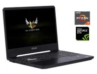Ігровий ноутбук Asus TUF Gaming FX505D / 15.6" (1920x1080) IPS / AMD Ryzen 7 3750H (4 (8) ядра по 2.3 - 4.0 GHz) / 16 GB DDR4 / 256 GB SSD M.2 + 1000 GB HDD / nVidia GeForce GTX 1050, 3 GB GDDR5, 96-bit / WebCam / Win 10 б/в