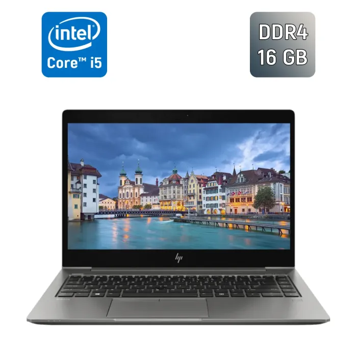 Ультрабук HP zBook 14u G6 / 14" (1920x1080) IPS / Intel Core i5-8365U (4 (8) ядра по 1.6 - 4.1 GHz) / 16 GB DDR4 / 512 GB SSD / Intel UHD Graphics / WebCam / TouchID / Windows 10 б/в - зображення 1