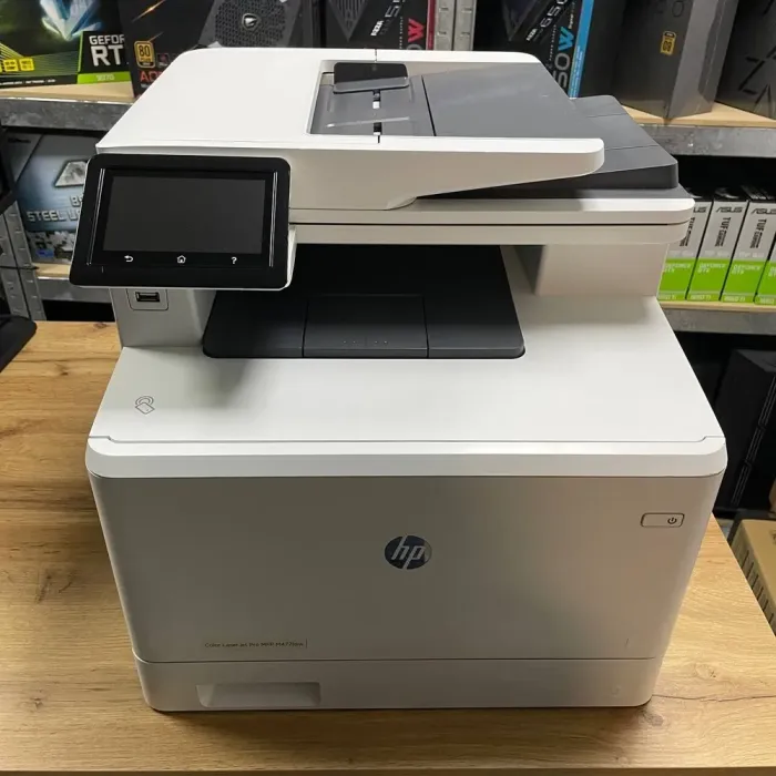 БФП HP Color LaserJet Pro MFP M477fdw / Лазерний кольоровий друк / 600x600 dpi / A4 / 27 стор/хв / USB 2.0, Ethernet, Wi-Fi / Duplex б/в - зображення 4