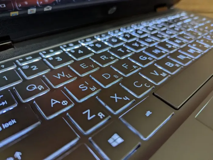 Ноутбук-трансформер HP Pavilion x360 14m-dw0023dx / 14" (1920x1080) IPS Touch / Intel Core i5-1035G1 (4 (8) ядра по 1.0 - 3.6 GHz) / 16 GB DDR4 / 512 GB SSD / Intel UHD Graphics / WebCam / TouchID / Windows 10 б/в - зображення 6