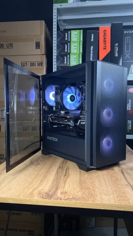 Збірка під замовлення: ігровий ПК Montech Air 100 ARGB Tower / AMD Ryzen 5 8400F (6 (12) ядер по 4.2 - 4.7 GHz) / 32 GB DDR5 / 1000 GB SSD M.2 / AMD Radeon RX 6800, 16 GB GDDR6, 256-bit / 750W б/в - зображення 4