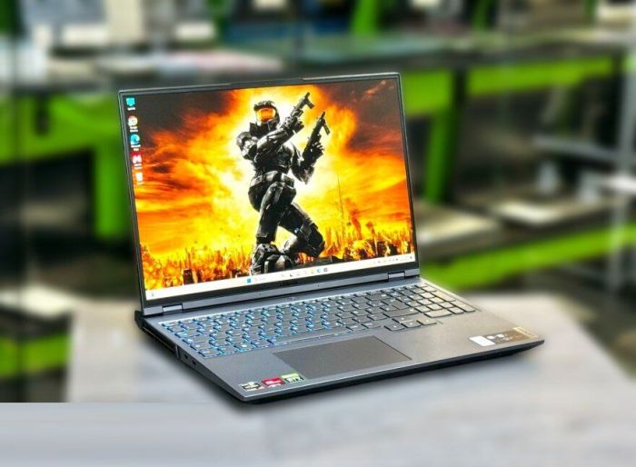 Ігровий ноутбук Lenovo Legion 5 Pro 16ARH7H / 16" (2560x1600) IPS / AMD Ryzen 7 6800H (8 (16) ядер по 3.2 - 4.7 GHz) / 16 GB DDR5 / 1000 GB SSD M.2 / nVidia GeForce RTX 3070 Ti, 8 GB GDDR6, 256-bit / WebCam / Win 11 Home б/в - зображення 4