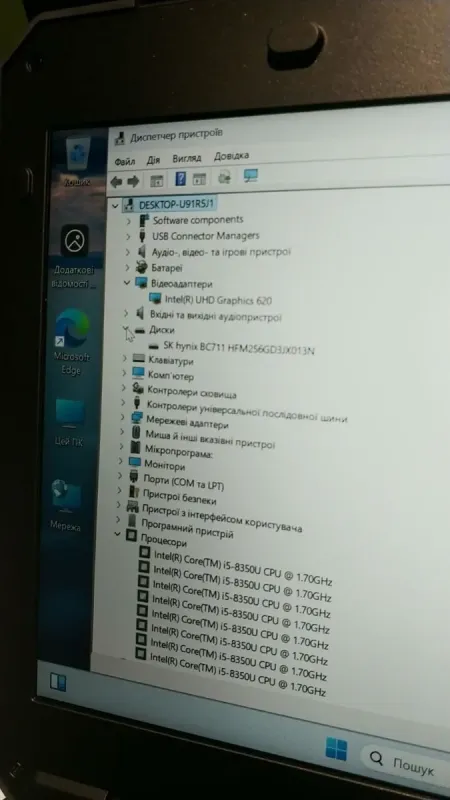 Захищений ноутбук Dell Latitude 5424 Rugged / 14" (1920x1080) IPS / Intel Core i5-8350U (4 (8) ядра по 1.7 - 3.6 GHz) / 16 GB DDR4 / 256 GB SSD M.2 / Intel UHD Graphics 620 / WebCam б/в - зображення 11