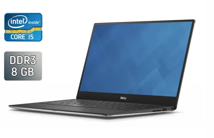 Ультрабук Dell XPS 13 9343 / 13.3" (1920x1080) IPS / Intel Core i5-5200U (2 (4) ядра по 2.2 - 2.7 GHz) / 8 GB DDR3 / 256 GB SSD / Intel HD Graphics 5500 / Mini Display Port б/в - зображення 1