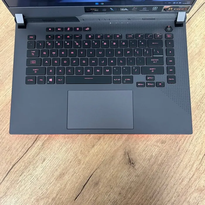 Ігровий ноутбук Б-клас Asus Rog Strix G513QR / 15.6" (1920x1080) IPS / AMD Ryzen 7 5800H (8 (16) ядер по 3.2 - 4.4 GHz) / 16 GB DDR4 / 1000 GB SSD NVMe / nVidia GeForce RTX 3070, 8 GB GDDR6, 256-bit б/в - зображення 7
