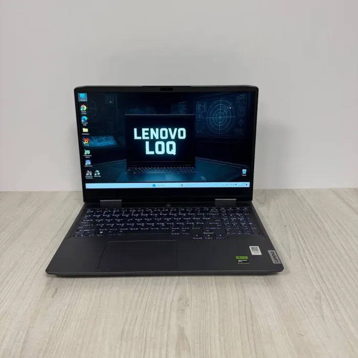 Ігровий ноутбук Б-класу Lenovo LOQ 15APH8 / 15,6" (1920x1080) IPS / AMD Ryzen 7 7840HS (8 (16) ядер по 3,8 - 5,1 ГГц) / 16 ГБ DDR5 / 512 ГБ SSD NVMe / nVidia GeForce RTX 4060, 8 ГБ GDDR6, 128-bit / WebCam б/в - зображення 2