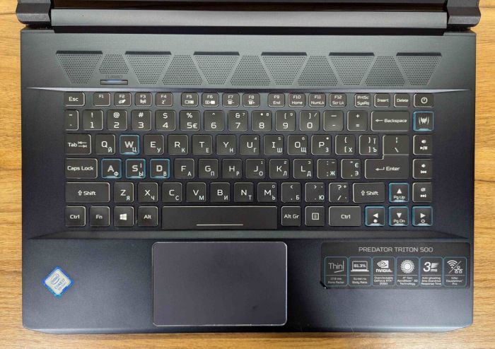 Ігровий ноутбук Acer Predator PT 515-51 / 15.6" (1920x1080) IPS / Intel Core i7-8750H (6 (12) ядер по 2.2 - 4.1 GHz) / 16 GB DDR4 / 512 GB SSD / nVidia GeForce RTX 2060, 6 GB GDDR6, 192-bit / WebCam / Windows 10 б/в - зображення 3