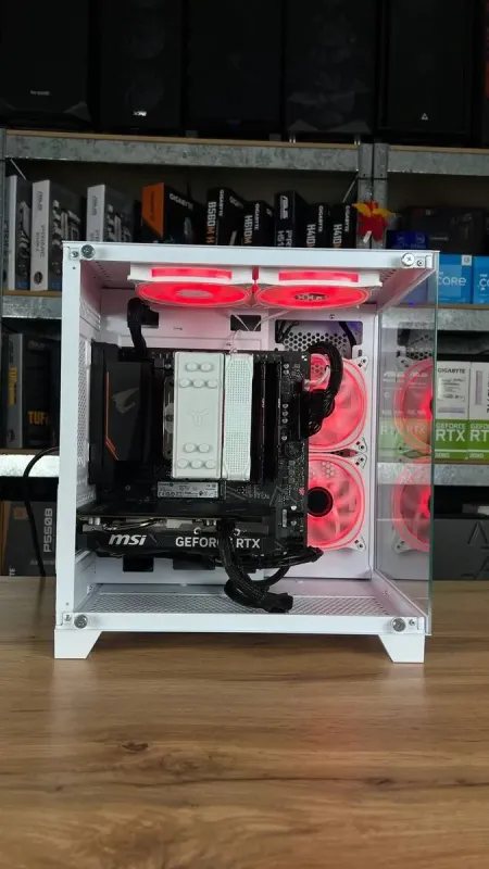 Збірка під замовлення: ігровий ПК Qube Reef ARGB White Tower / AMD Ryzen 5 5600 (6 (12) ядер по 3.5 - 4.4 GHz) / 32 GB DDR4 / 1000 GB SSD M.2 / nVidia GeForce RTX 4060, 8 GB GDDR6, 128-bit / 650W - зображення 5