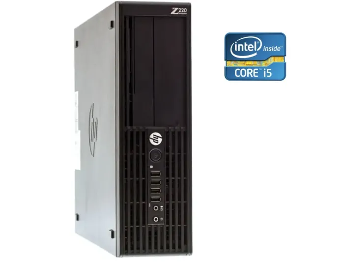 ПК Б-клас HP Z220 SFF / Intel Core i5-2400 (4 ядра по 3.1 - 3.4 GHz) / 16 GB DDR3 / 240 GB SSD + 1000 GB HDD / Intel HD Graphics 2000 б/в - зображення 1