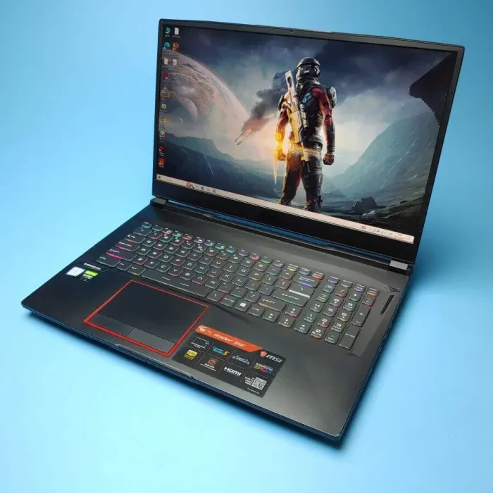Ігровий ноутбук MSI GE75 Raider 9SE / 17.3" (1920x1080) IPS / Intel Core i7-8750H (6 (12) ядер по 2.2 - 4.1 GHz) / 16 GB DDR4 / 480 GB SSD / nVidia GeForce RTX 2060, 6 GB GDDR6, 192-bit / WebCam / Win 10 Home б/в - зображення 2