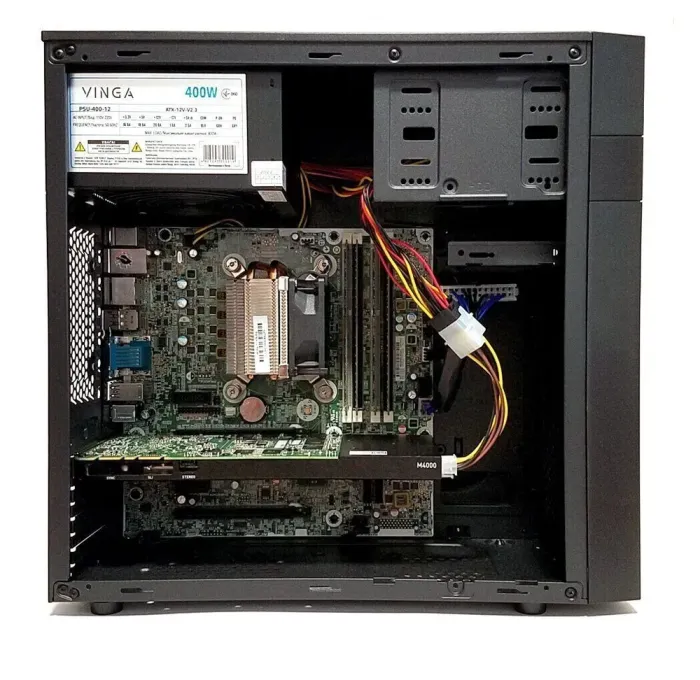 Робоча станція Vinga CS112B Tower / Intel Xeon E3-1240 v3 (4 (8) ядра по 3.4 - 3.8 GHz) / 32 GB DDR3 / 256 GB SSD / nVidia Quadro M4000, 8 GB GDDR5, 256-bit б/в - зображення 4