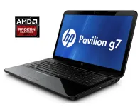 Ноутбук HP Pavilion G7/17.3" (1600x900) TN/AMD Phenom II X2 N660 (2 ядра по 3.0 GHz)/4 GB DDR3/128 GB SSD/AMD Radeon HD 7400M, 1 GB GDDR3, 64-bit / WebCam / Win 10 Pro / АКБ не тримає б/в