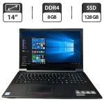 Ноутбук Lenovo V110-15ISK / 15.6" (1366x768) TN / Intel Core i3-6006U (2 (4) ядра по 2.0 GHz) / 8 GB DDR4 / 128 GB SSD / Intel HD Graphics 520 / WebCam / DVD-ROM б/в