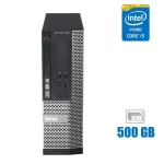 Комп'ютер Dell OptiPlex 3010 SFF / Intel Core i5-3470 (4 ядра по 3.2-3.6 GHz) / 8GB DDR3 / 500GB HDD / HD Graphics 2500 / DVD-ROM / Win 10 б/в