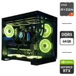 Збірка на замовлення: ігровий ПК PCCooler C3 T500 ARGB Black Tower / AMD Ryzen 7 9800X3D (8 (16) ядер по 4,7 - 5,2 ГГц) / 64 ГБ DDR5 / 500 ГБ SSD M.2 + 2000 ГБ SSD M.2 / nVidia GeForce RTX 5080, 16 ГБ GDDR7, 256-bit / 850 Вт