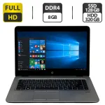 Ультрабук Б-клас HP EliteBook 840 G3 / 14" (1920x1080) TN / Intel Core i5-6300U (2 (4) ядра по 2.4 - 3.0 GHz) / 8 GB DDR4 / 128 GB SSD + 320 GB HDD / Intel HD Graphics 520 / WebCam / Windows 10 Pro б/в
