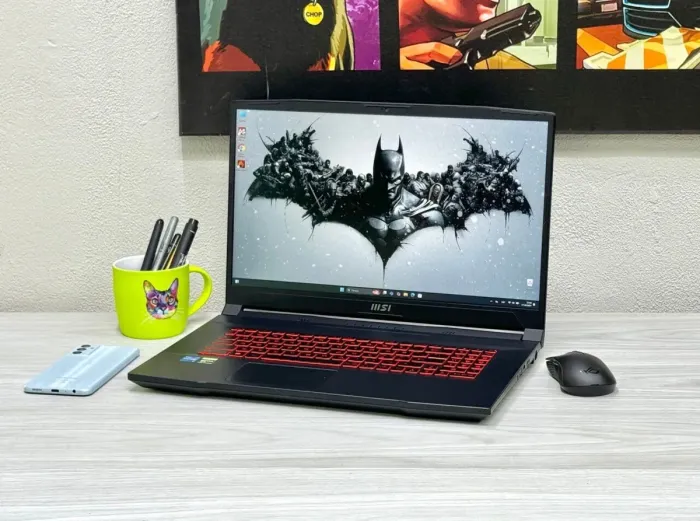 Ігровий ноутбук MSI Katana GF76 / 17.3" (1920x1080) IPS / Intel Core i5-11400H (6 (12) ядер по 2.2 - 4.5 GHz) / 8 GB DDR4 / 256 GB SSD M.2 / nVidia GeForce GTX 1650, 4 GB GDDR5, 128-bit / WebCam / Win 11 Home б/в - зображення 4