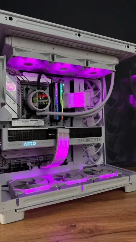 Збірка під замовлення: ігровий ПК NZXT H6 Flow White Tower / AMD Ryzen 9 7900X (12 (24) ядер по 4.7 - 5.6 GHz) / 32 GB DDR5 / 2000 GB SSD M.2 / nVidia GeForce RTX 5070, 12 GB GDDR7, 192-bit / 850W - зображення 9
