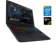 Ігровий ноутбук Б-клас Asus ROG Strix GL503VM-BI7N13 / 15.6" (1920x1080) IPS / Intel Core i7-7700HQ (4 (8) ядра по 2.8 - 3.8 GHz) / 16 GB DDR4 / 240 GB SSD + 1000 GB HDD / nVidia GeForce GTX 1060, 3 GB GDDR5, 192-bit / WebCam б/в