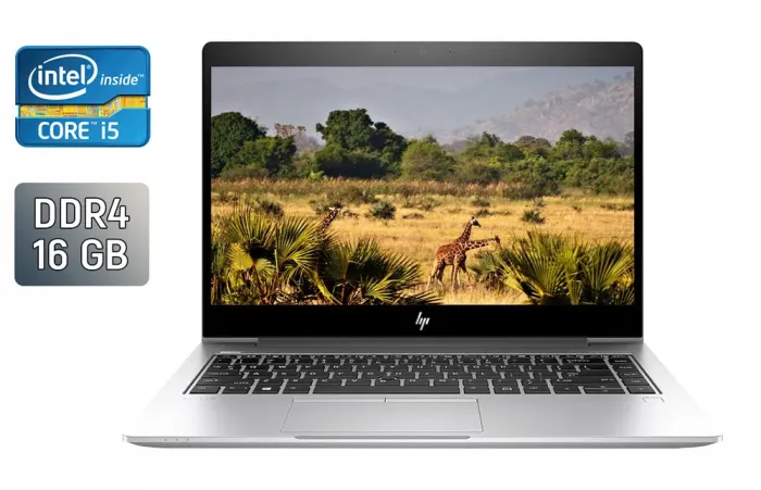 Ультрабук HP EliteBook 840 G6 / 14" (1920x1080) IPS / Intel Core i5-8365U (4 (8) ядра по 1.6 - 4.1 GHz) / 16 GB DDR4 / 480 GB SSD / Intel UHD Graphics 620 / WebCam / Fingerprint / Windows 10 б/в - зображення 1