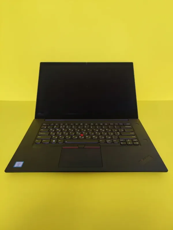 Мобільна робоча станція Lenovo ThinkPad P1 / 15.6" (3840x2160) Touch OLED / Intel Core i7-9850H (6 (12) ядер по 2.6 - 4.6 GHz) / 16 GB DDR4 / 480 GB SSD / nVidia Quadro T1000, 4 GB DDR5, 128-bit / WebCam б/в - зображення 2