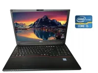 Ноутбук Б-класс Fujitsu LifeBook E556 / 15.6" IPS / Intel Core i5-6300U (2(4) ядра по 2.4-3GHz) / 8GB DDR4 / 240GB SSD / HD Graphics 520 / WebCam / Win 10 б/в