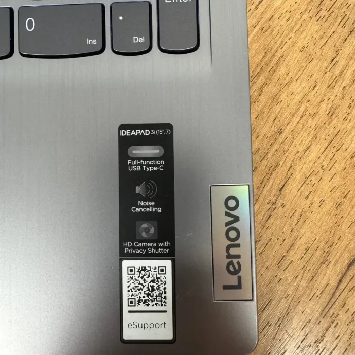 Ультрабук Б-клас Lenovo IdeaPad 3 15IAU7 / 15.6" (1920x1080) IPS / Intel Core i7-1255U (10 (12) ядер по 1.7 - 4.7 GHz) / 16 GB DDR4 / 256 GB SSD NVMe / Intel Iris Xe Graphics / WebCam б/в - зображення 9