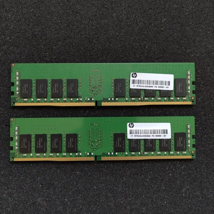 Комплект: Серверная оперативная память Hynix / 32 GB (2x16 GB) / 1Rx4 PC4-2400T / DDR4 ECC / 2400 MHz б/в - зображення 4