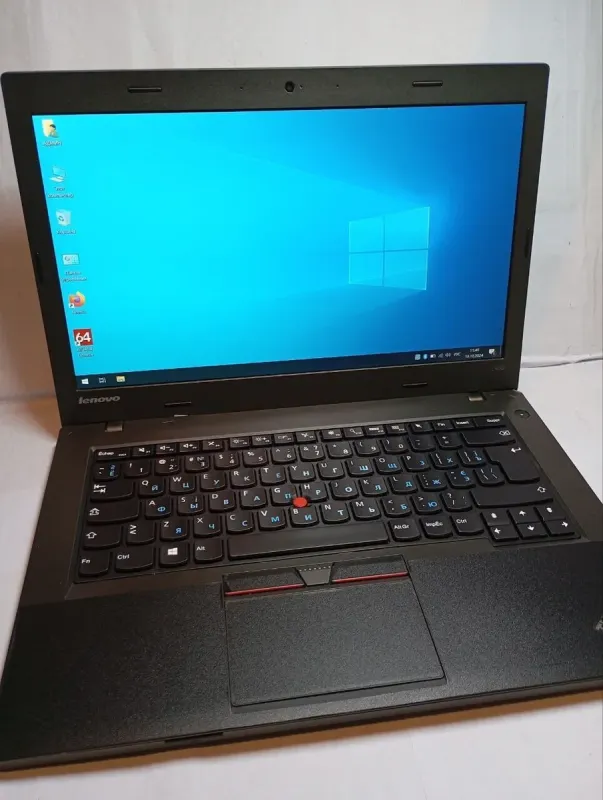 Ноутбук Б-клас Lenovo ThinkPad L450 / 14" (1920x1080) IPS / Intel Core i5-5300U (2 (4) ядра по 2.3 - 2.9 GHz) / 8 GB DDR3 / 120 GB SSD / Intel HD Graphics 5500 / WebCam б/в - зображення 2
