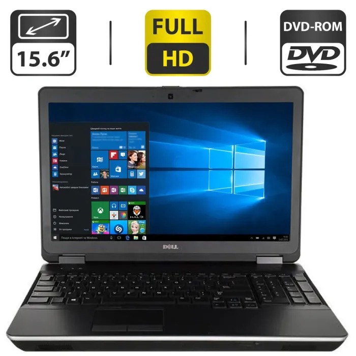 Ноутбук Б-клас Dell Latitude / 15.6" TN / Core i5-4310M (2(4) ядра по 2.7-3.4GHz) / 4GB DDR3 / 500GB HDD / HD Graphics 4600 / DVD-ROM б/в - зображення 1