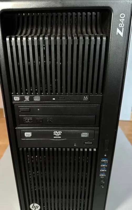 Робоча станція HP Z840 Workstation Tower / 2x Intel Хеоп E5-2689 v4 (10 (20) ядер по 3.1 - 3.8 GHz) / 64 GB DDR4 / 256 GB SSD + 1000 GB HDD / nVidia Quadro M6000, 24 GB GDDR5, 384-bit / DVD-RW б/в - зображення 2