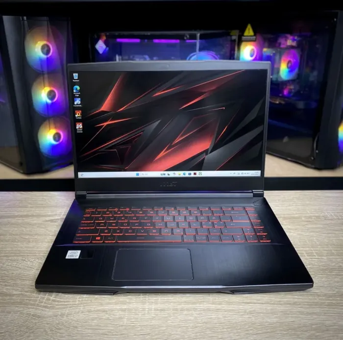 Ігровий ноутбук MSI GF65 Thin 10UE / 15.6" (1920x1080) IPS / Intel Core i7-10750H (6 (12) ядер по 2.6 - 5.0 GHz) / 16 GB DDR4 / 1000 GB SSD / nVidia GeForce RTX 3060, 6 GB GDDR6, 192-bit / WebCam б/в - зображення 2