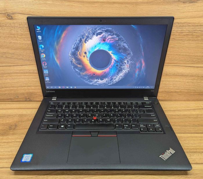 Ультрабук Lenovo ThinkPad T470 / 14" (1366x768) TN / Intel Core i5-7200U (2 (4) ядра по 2.5 - 3.1 GHz) / 8 GB DDR4 / 240 GB SSD / Intel HD Graphics 520 / WebCam / TouchID / Windows 10 б/в - зображення 2