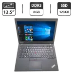 Нетбук Lenovo ThinkPad X250 / 12.5" (1366x768) TN / Intel Core i5-5300U (2 (4) ядра по 2.3 - 2.9 GHz) / 8 GB DDR3 / 128 GB SSD / Intel HD Graphics 5500 / WebCam б/в