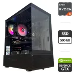 Збірка під замовлення: ігровий ПК 1stPlayer Mi7 Pro Tower / AMD Ryzen 5 5600 (6 (12) ядер по 3.5 - 4.4 GHz) / 16 GB DDR4 / 500 GB SSD / nVidia GeForce GTX 1660 Ti, 6 GB GDDR6, 192-bit / 550W б/в