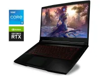 Ігровий ноутбук MSI GF63 Thin 11UC-1276US / 15.6" (1920x1080) IPS / Intel Core i5-11400H (6 (12) ядер по 2.2 - 4.5 GHz) / 16 GB DDR4 / 512 GB SSD / nVidia GeForce RTX 3050, 4 GB GDDR6, 128-bit / WebCam / Win 11 Home