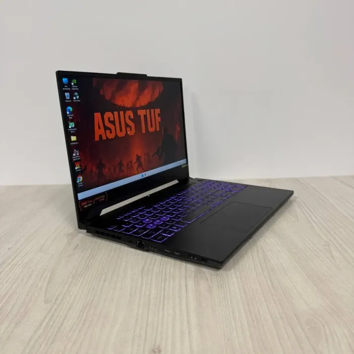 Ігровий ноутбук Б-клас Asus TUF Gaming F15 FX507ZI / 15.6" (1920x1080) IPS / Intel Core i7-12700H (14 (20) ядер по 3.5 - 4.7 GHz) / 16 GB DDR5 / 512 GB SSD NVMe / nVidia GeForce RTX 4070, 8 GB GDDR6, 128-bit / WebCam б/в - зображення 4
