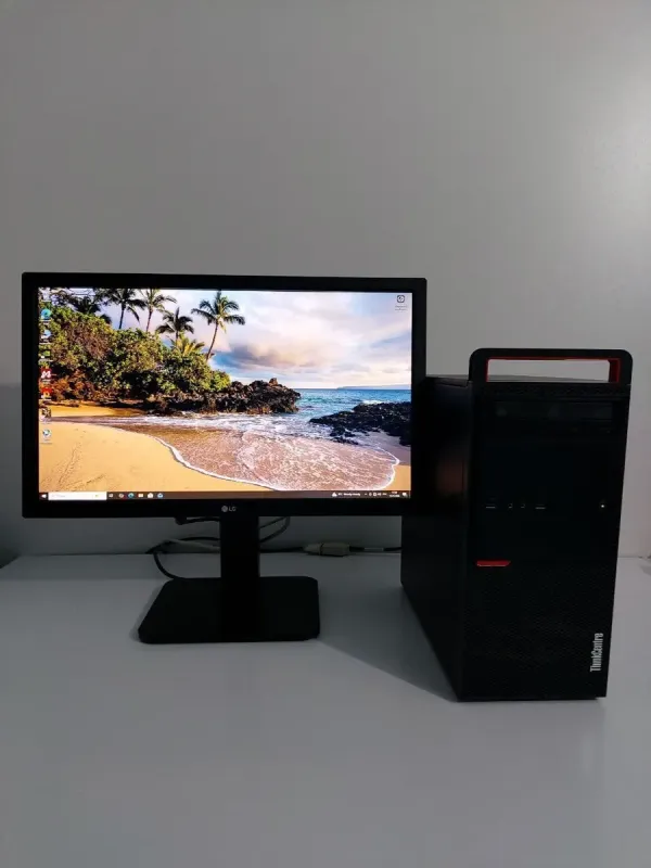 Комплект: Lenovo ThinkCentre M800 Tower / Intel Core i5-6600K (4 ядра по 3,5 - 3,9 ГГц) / 16 ГБ DDR4 / 512 ГБ SSD / nVidia GeForce GTX 1650, 4 ГБ GDDR5, 128-біт / DVD-ROM + Монітор LG 24MB37PM-B / 24" (1920x1080) IPS б/в - изображение 2