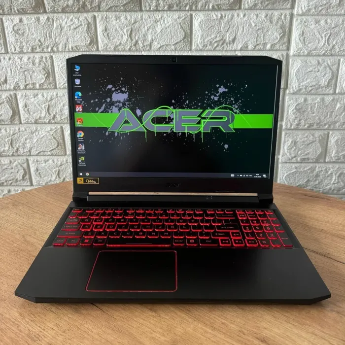 Ігровий ноутбук Б-клас Acer Nitro 5 AN515-55 / 15.6" (1920x1080) IPS / Intel Core i5-10300H (4 (8) ядра по 2.5 - 4.5 GHz) / 16 GB DDR4 / 256 GB SSD / nVidia GeForce RTX 3050, 4 GB GDDR6, 128-bit / WebCam б/в - зображення 2