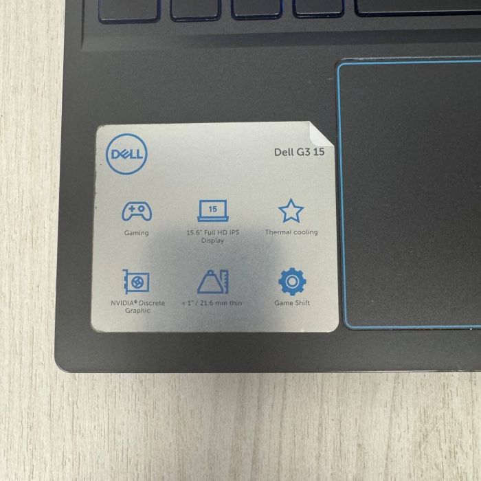 Ігровий ноутбук Б-класу Dell G3 3590 / 15,6" (1920x1080) IPS / Intel Core i5-9300H (4 (8) ядра по 2,4 - 4,1 ГГц) / 8 ГБ DDR4 / 512 ГБ SSD / nVidia GeForce GTX 1660 Ti Max-Q, 6 ГБ GDDR6, 192-біт / Веб-камера б/в - изображение 5