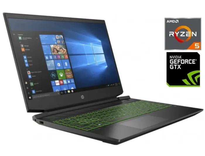 Ігровий ноутбук Б-клас HP Pavilion Gaming 15-ec0013dx / 15.6" (1920x1080) IPS / AMD Ryzen 5 3550H (4 (8) ядер по 2.1 - 3.7 GHz) / 8 GB DDR4 / 256 GB SSD NVMe / nVidia GeForce GTX 1050, 3 GB GDDR5, 96-bit / WebCam б/в - зображення 1