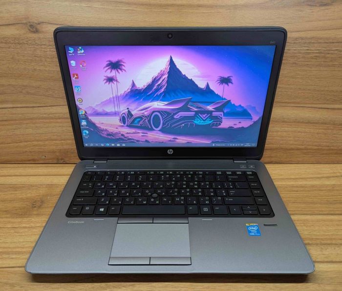 Ноутбук HP EliteBook 840 G1 / 14" (1600x900) TN / Intel Core i7-4600U (2 (4) ядра по 2.1 - 3.3 GHz) / 8 GB DDR3 / 240 GB SSD / Intel HD Graphics 4400 / Fingerprint / WebCam / Windows 10 б/в - зображення 2