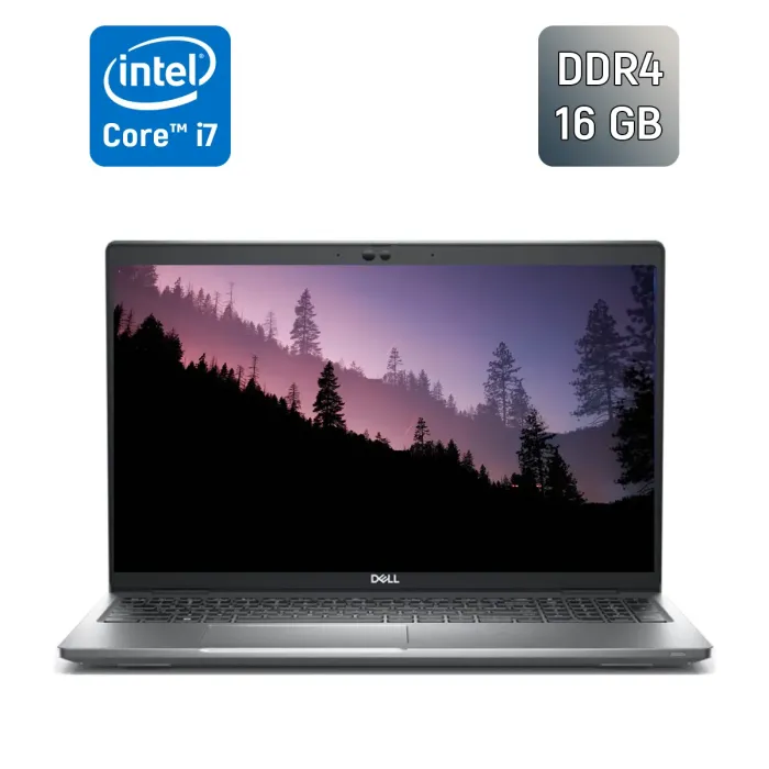 Ультрабук Dell Latitude 5530 / 15.6" (1920x1080) IPS / Intel Core i7-1265U (10 (12) ядер по 3.6 - 4.8 GHz) / 16 GB DDR4 / 512 GB SSD / Intel Iris Xe Graphics eligible / WebCam / HDMI / Windows 11 б/в - зображення 1