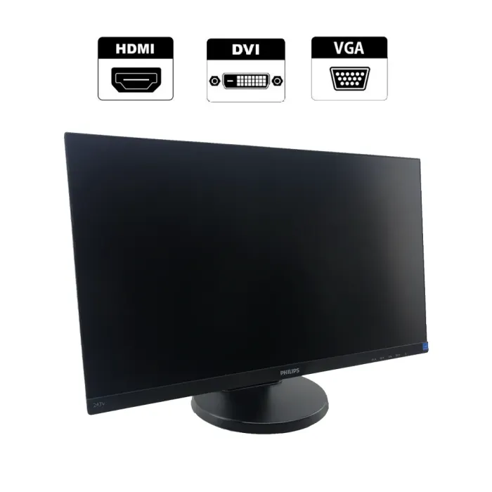 Монітор Philips 243V7Q / 24" (1920x1080) IPS / DVI, VGA, HDMI б/в - зображення 1