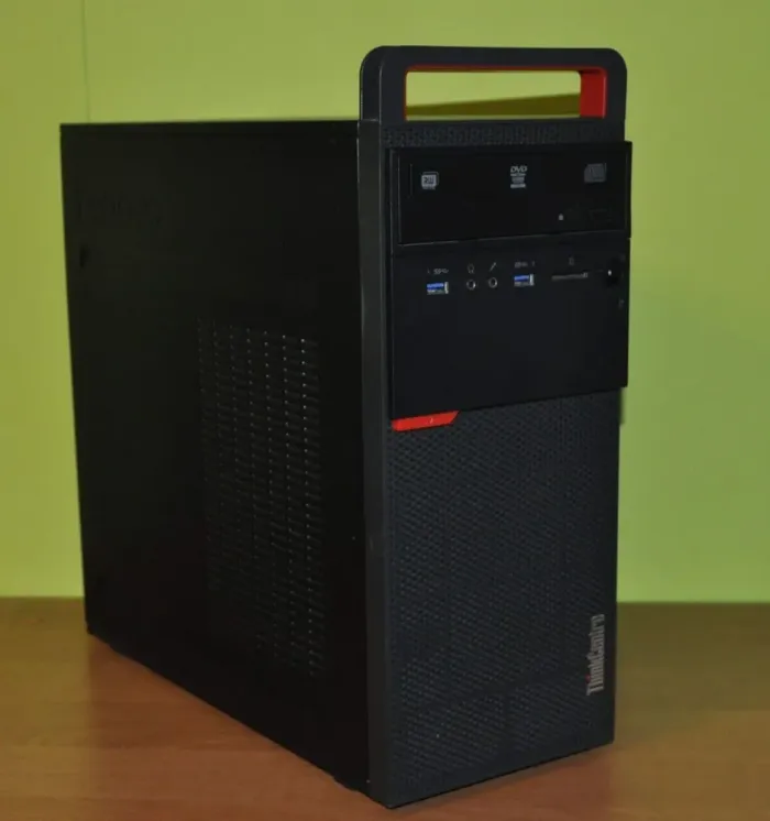 Комп'ютер Lenovo ThinkCentre M700 Tower / Intel Core i3-6100 (2 (4) ядра по 3.7 ГГц) / 16 ГБ DDR4 / 240 ГБ SSD / Intel HD Graphics 530 / DVD-ROM / Windows 11 Pro б/в - зображення 5