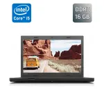 Ноутбук Б-клас Lenovo ThinkPad L460 / 14" (1366x768) TN / Intel Core i5-6300U (2 (4) ядра по 2.4 - 3.0 GHz) / 16 GB DDR3 / 256 GB SSD / Intel HD Graphics 520 / WebCam / VGA б/в